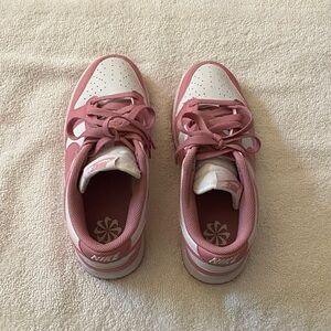 Nike Rose and White Athletic Shoes